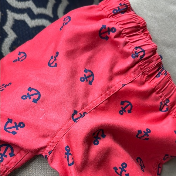 Circo Anchor Print Kids Swim Trunks - Red with blue, 3T, preowned - Picture 8 of 9